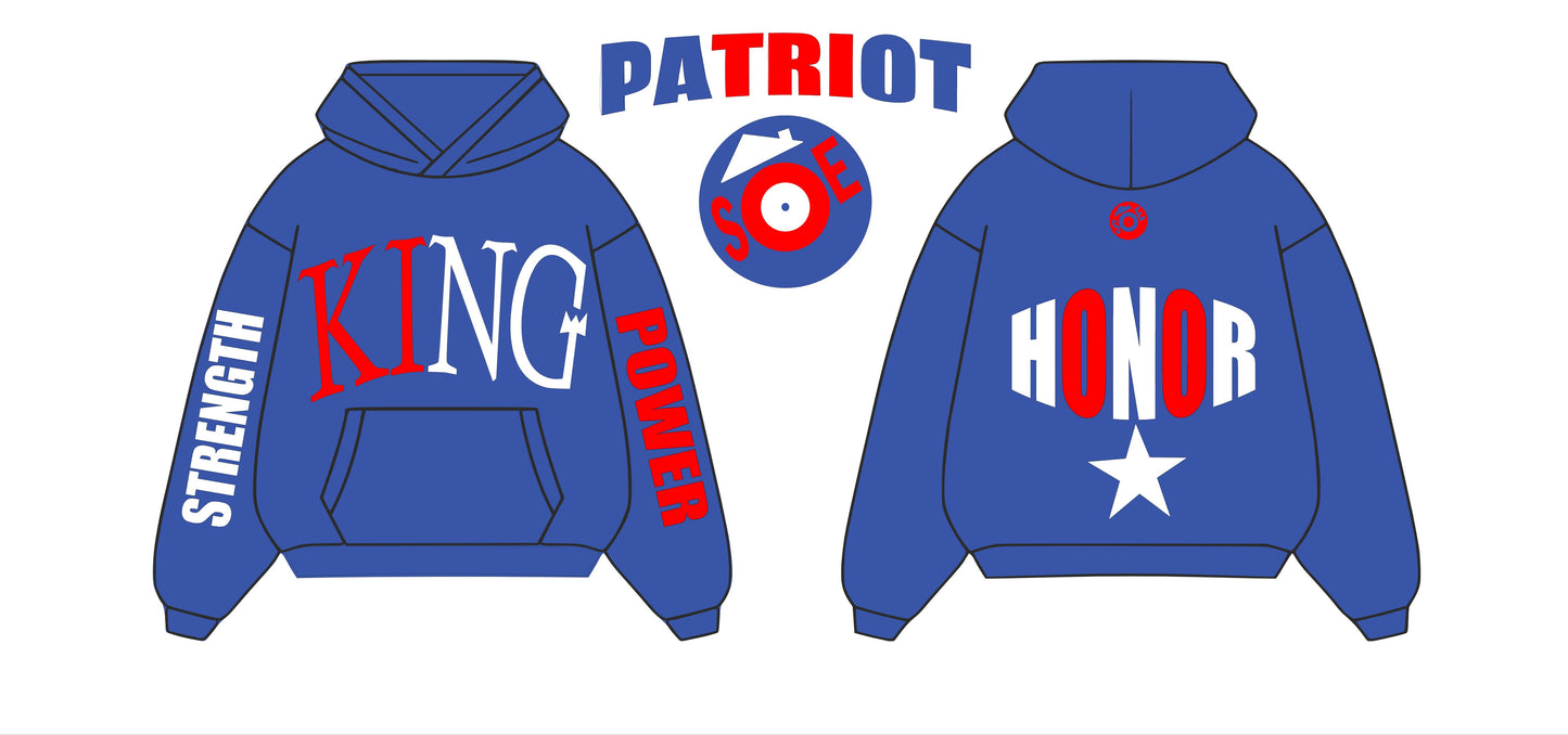 KING "PATRIOT" Oversized Heavyweight Hoodie