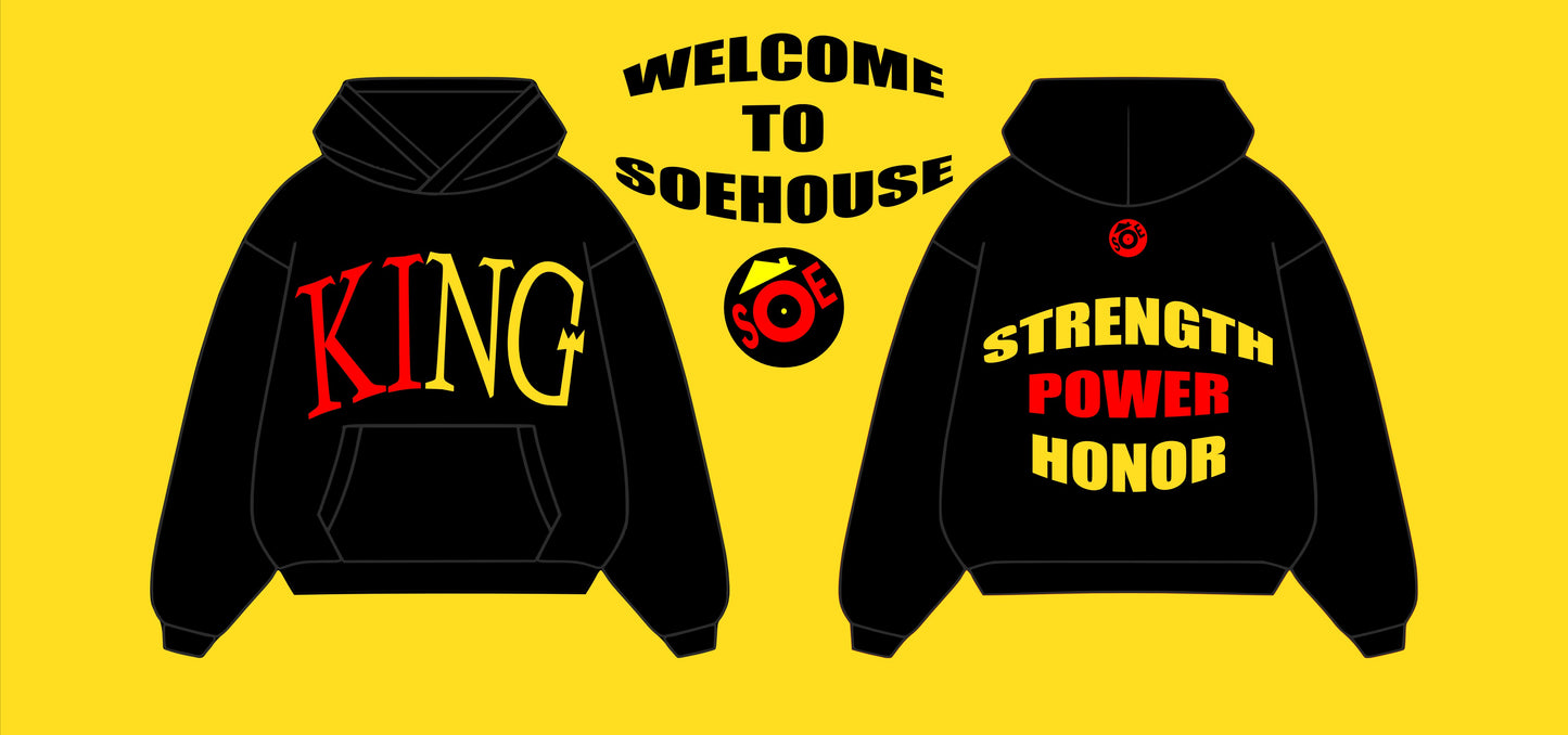 KING "WELCOME TO SOEHOUSE" Oversized Heavyweight Hoodie