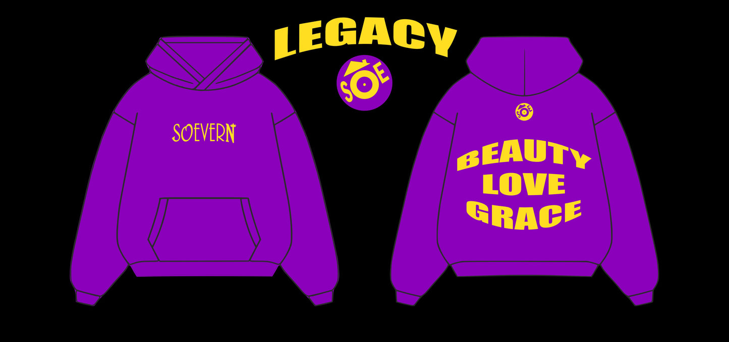 SOEVERN/QUEEN "LEGACY" Oversized Heavyweight Hoodie