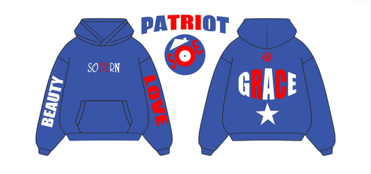 SOEVERN/QUEEN "PATRIOT" Oversized Heavyweight Hoodie